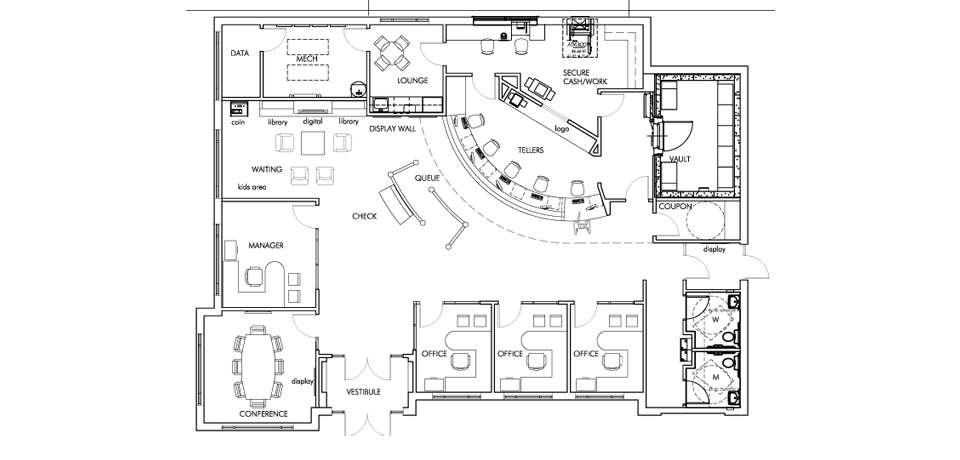 Bank Floor Plan Layout : Network Layout Floor Plans | Network Concepts ...